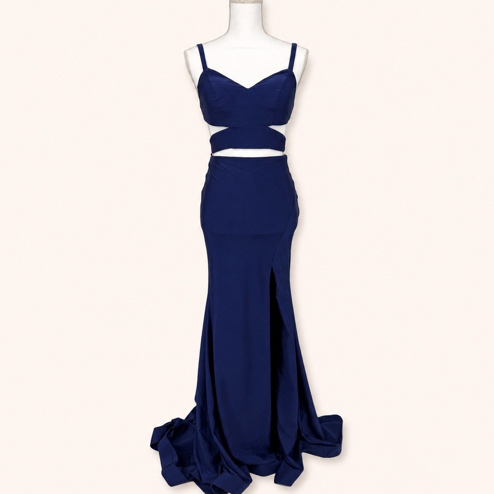 Alyce Paris 60774 Gown 000‎ Two Piece Cut Out High Slit Prom Homecoming Formal